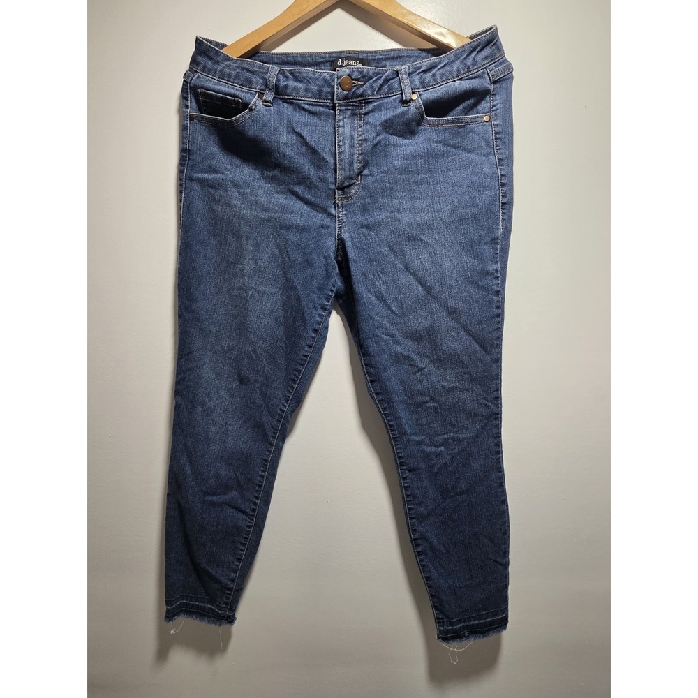 d.jeans Women's Skinny Jeans Size 12 Blue Stretch Denim Medium Wash